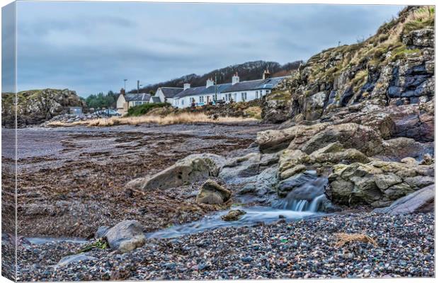 Dunure View Canvas Print by Valerie Paterson
