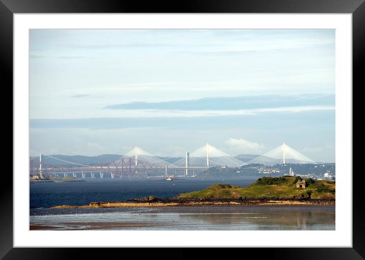 The Queensferry Crossing Framed Mounted Print by Adrian Snowball