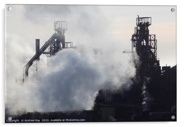 Port Talbot Blast Furnaces Acrylic by Andrew Ray
