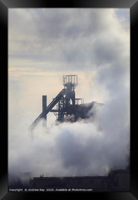Head Gear (Port Talbot) Framed Print by Andrew Ray