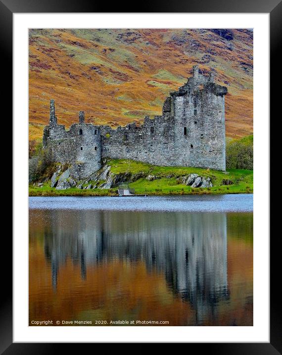 Kilchurn Castle on Loch Awe, Argyll & Bute  Framed Mounted Print by Dave Menzies