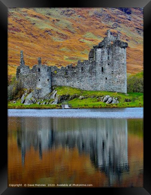 Kilchurn Castle on Loch Awe, Argyll & Bute  Framed Print by Dave Menzies