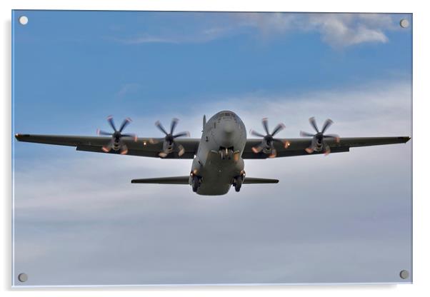 Lockheed Martin CC-130J Hercules Acrylic by Derek Beattie