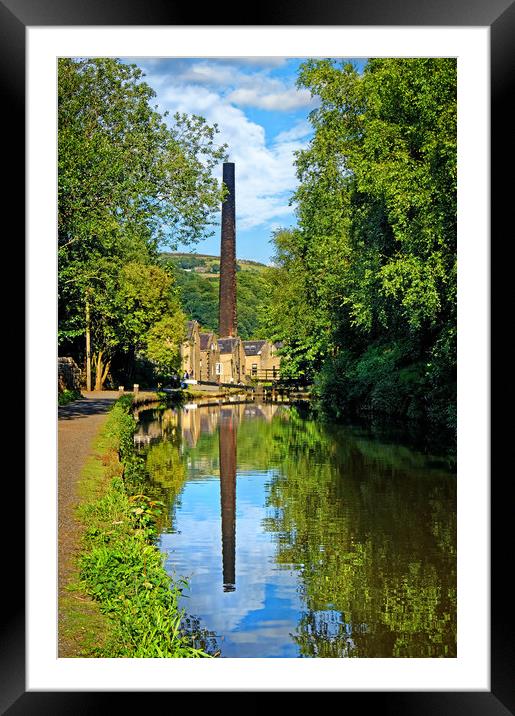 Hebden Bridge Rochdale Canal           Framed Mounted Print by Darren Galpin
