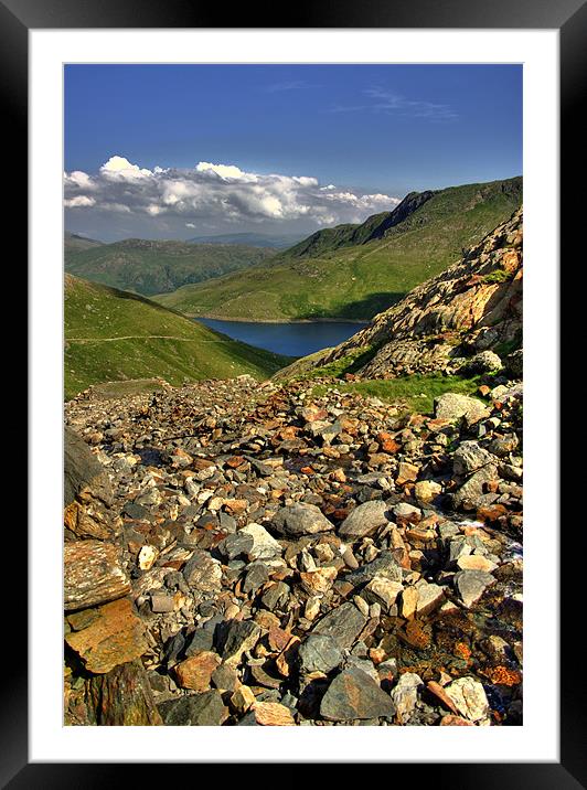 Snowdon Framed Mounted Print by R K Photography
