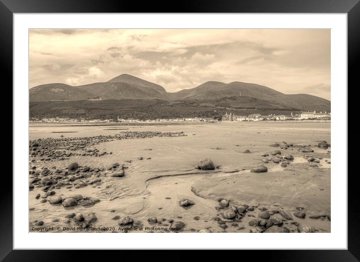 The timeless Mournes Framed Mounted Print by David McFarland