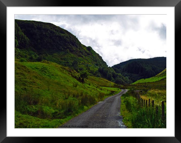 Glen Feochan Framed Mounted Print by Steven Watson