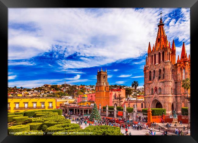 Christmas San Miguel de Allende Mexico Framed Print by William Perry