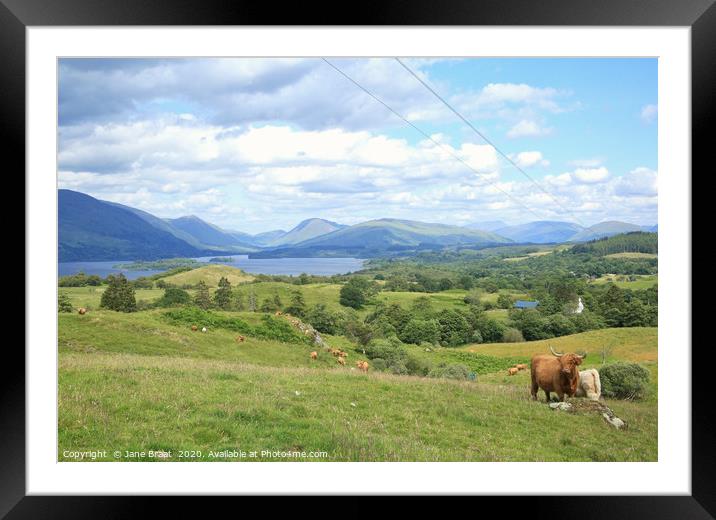 Awe-Inspiring Scottish Highlands Framed Mounted Print by Jane Braat