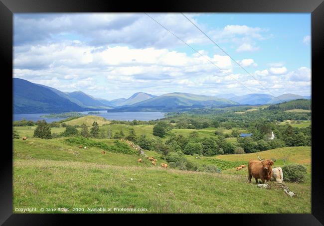 Awe-Inspiring Scottish Highlands Framed Print by Jane Braat