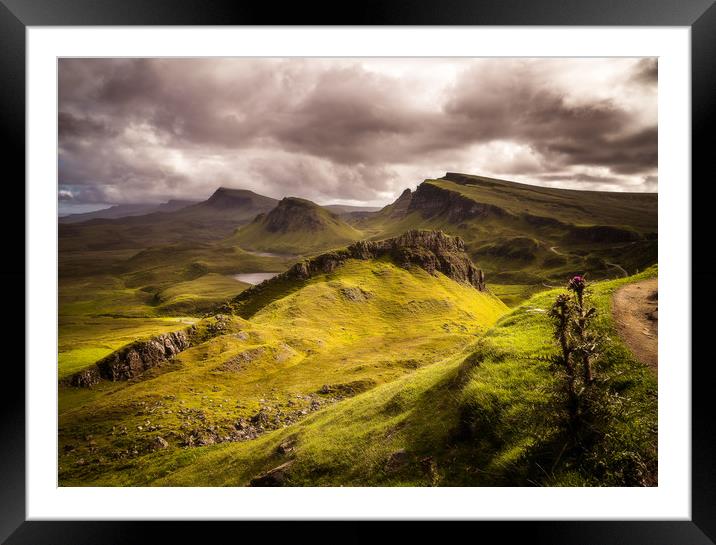Walking the Quiraing Framed Mounted Print by Kevin Ainslie