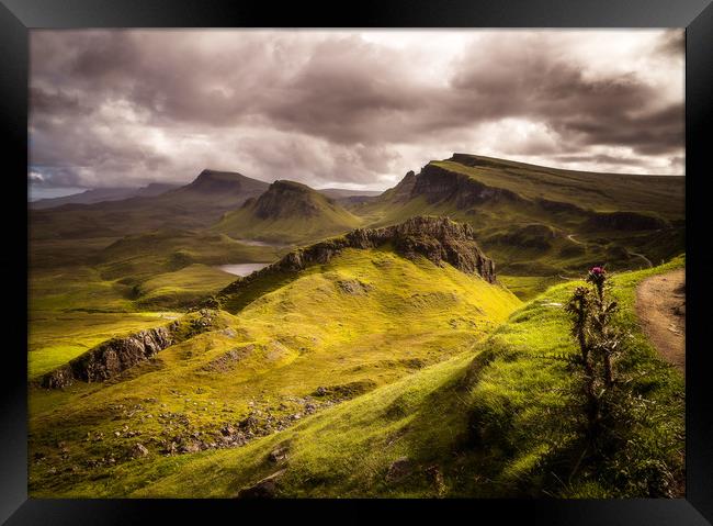 Walking the Quiraing Framed Print by Kevin Ainslie