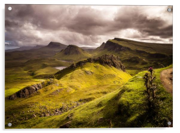 Walking the Quiraing Acrylic by Kevin Ainslie