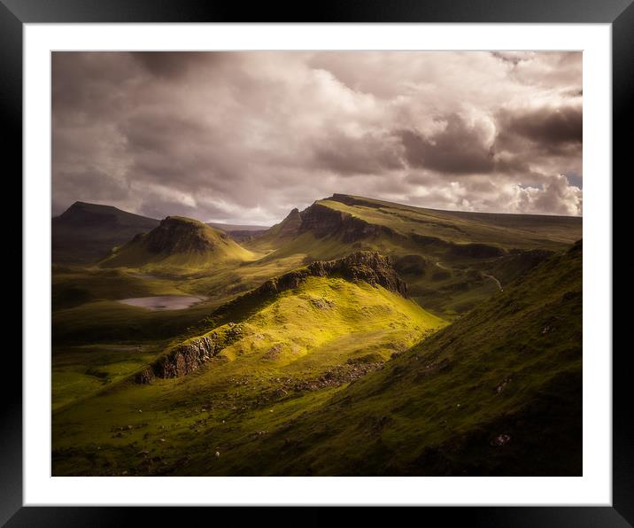 Classic view from the Quiraing Framed Mounted Print by Kevin Ainslie
