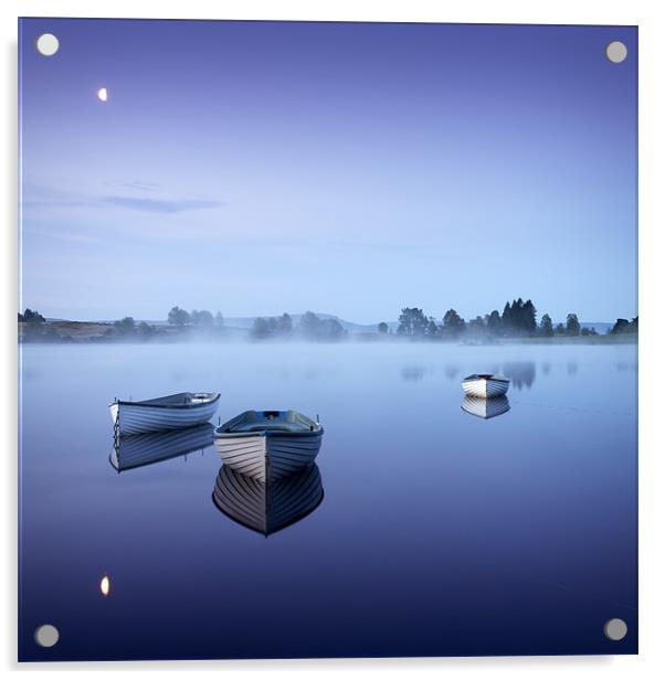 Loch Rusky , Trossachs Acrylic by David Mould