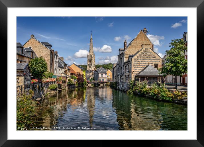 Eglise St. Martin - Harfleur, France Framed Mounted Print by Andy Morton