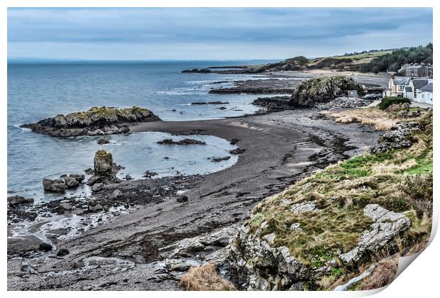 Dunure Coast Print by Valerie Paterson