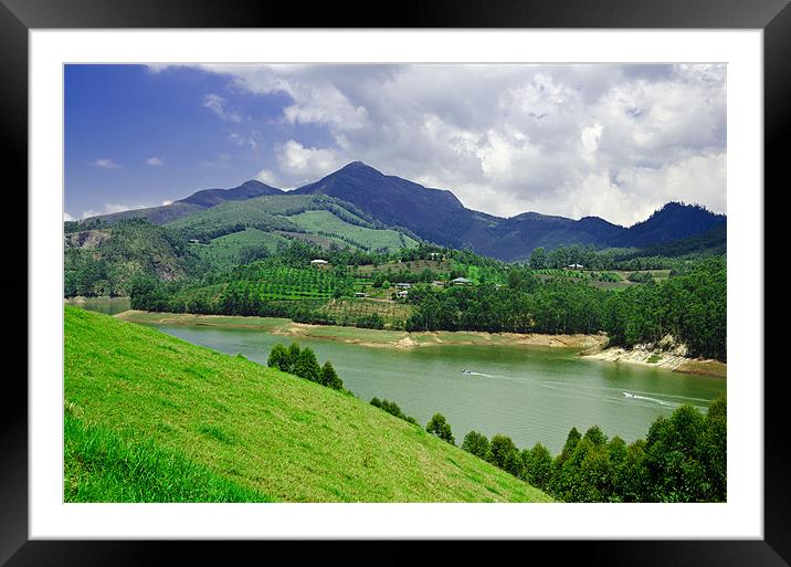 colorful scenery Framed Mounted Print by Hassan Najmy