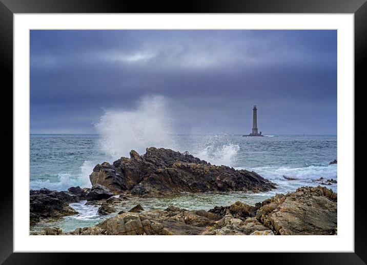 Goury Lighthouse Framed Mounted Print by Arterra 