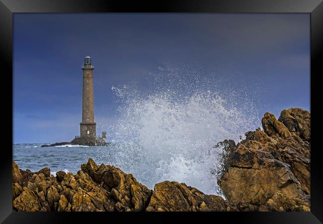 Lighthouse at Cap de La Hague Framed Print by Arterra 