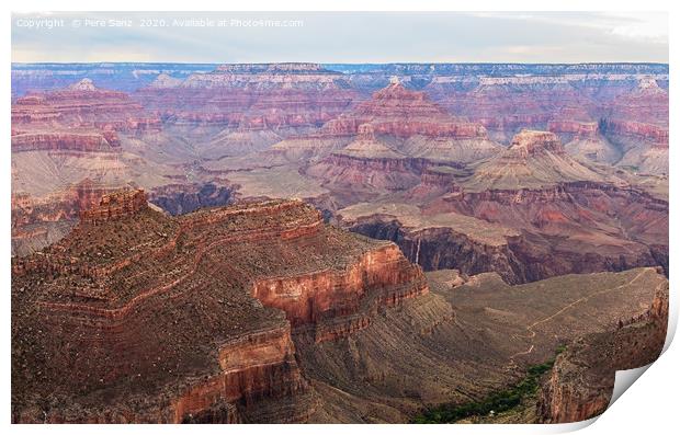 Grand Canyon South Rim, AZ, USA Print by Pere Sanz