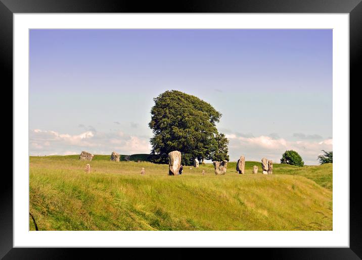 Avebury Stone Circle Wiltshire England Framed Mounted Print by Andy Evans Photos