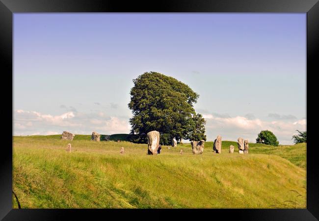 Avebury Stone Circle Wiltshire England Framed Print by Andy Evans Photos