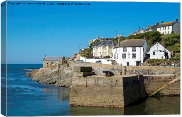 Porthleven Cornwall Canvas Print by Kevin Britland