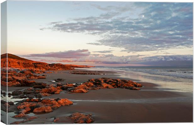 Ogmore on sea Canvas Print by Jenny Hibbert