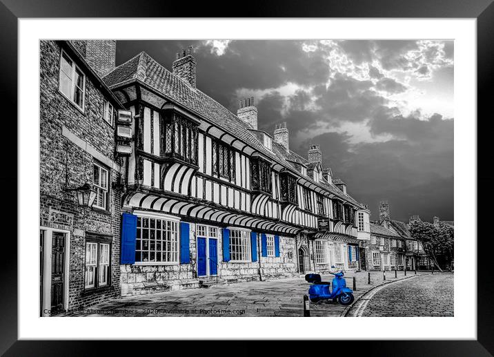 College Street in York Framed Mounted Print by Alison Chambers