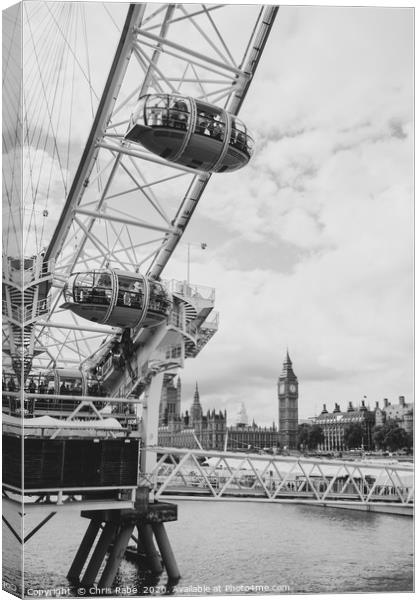 The Eye and Big Ben Canvas Print by Chris Rabe