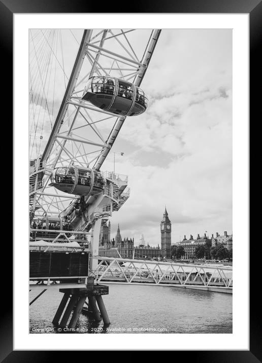 The Eye and Big Ben Framed Mounted Print by Chris Rabe