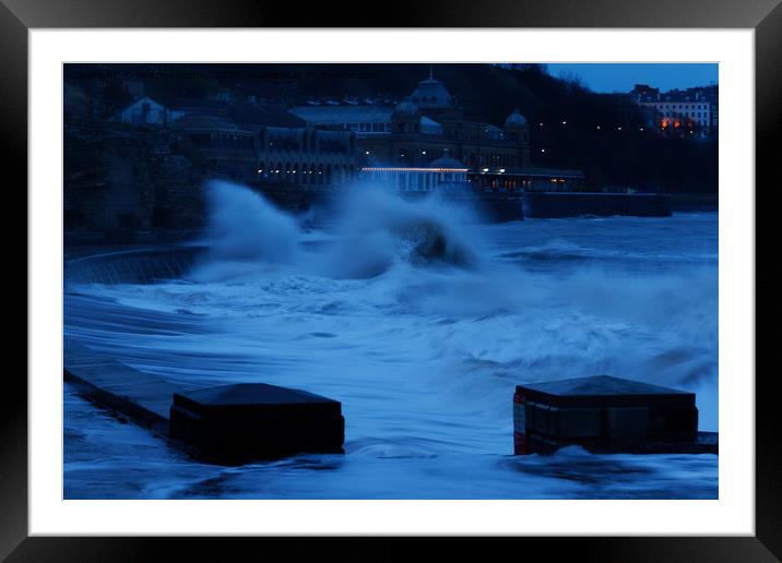 SPLASH OF THE SEA Framed Mounted Print by andrew saxton