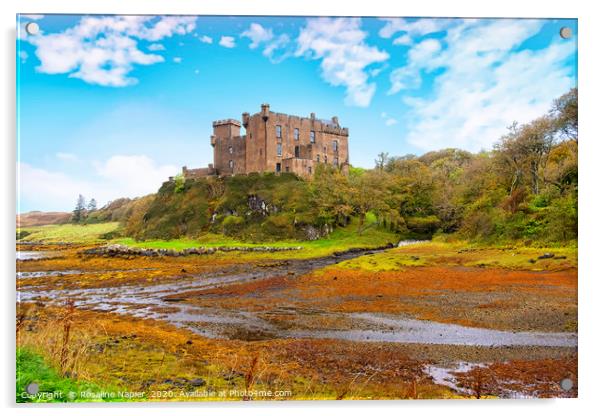 Dunvegan Castle Skye Acrylic by Rosaline Napier