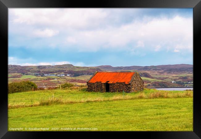 Isle of Skye landscape Framed Print by Rosaline Napier