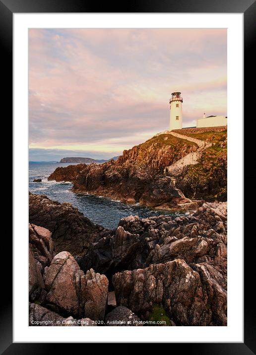 FahadHead Lighthouse at Sunset  Framed Mounted Print by Ciaran Craig