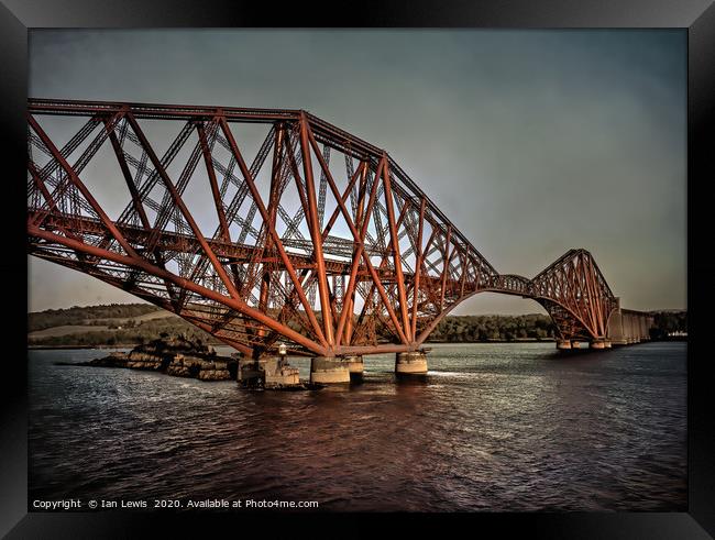 The Forth Rail Bridge Framed Print by Ian Lewis