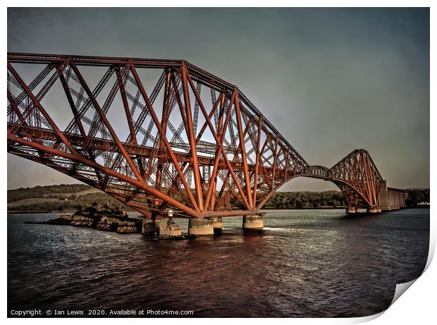 The Forth Rail Bridge Print by Ian Lewis