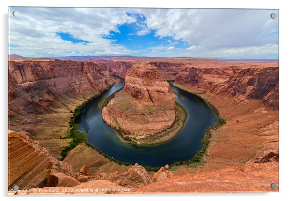 Horseshoe Bend, Colorado River Acrylic by Pere Sanz