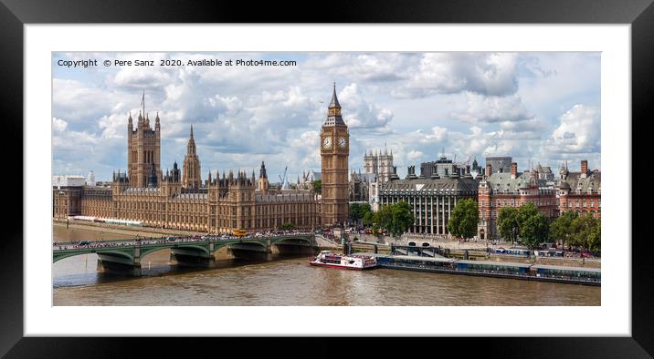 The Palace of Westminster Framed Mounted Print by Pere Sanz