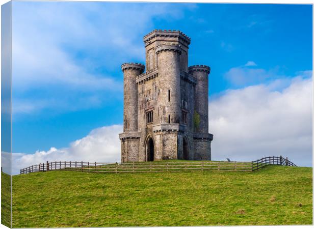 Paxton's Tower Folly,  Carmarthenshire. Canvas Print by Colin Allen