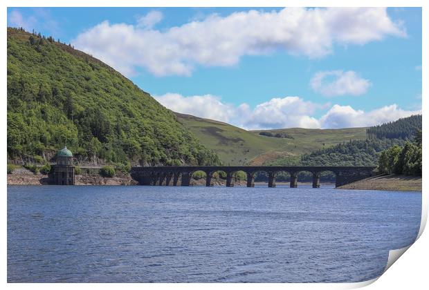 Majestic View of Elan Valley Print by Simon Marlow