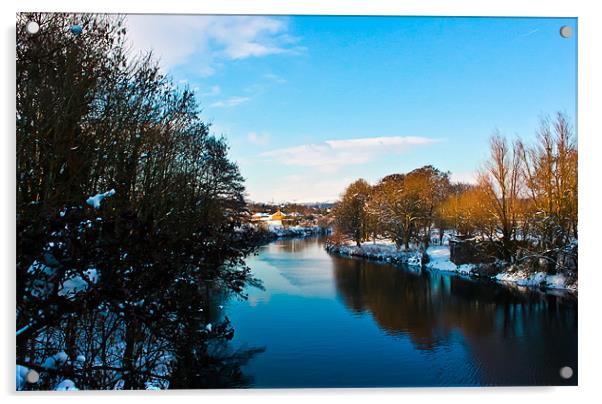 River Taff, Wales Acrylic by Jonathan Callaghan