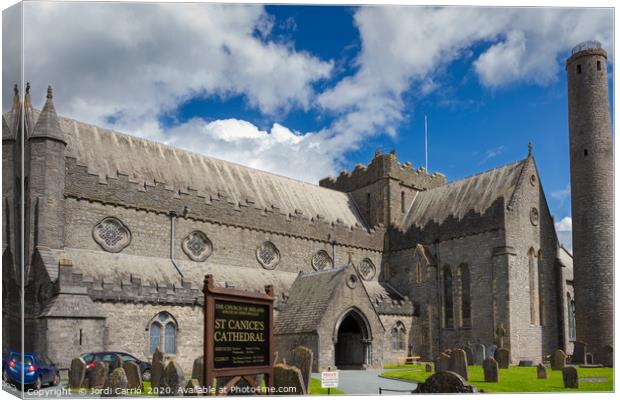 Cathedral of San Canice, Kilkenny, Ireland Canvas Print by Jordi Carrio