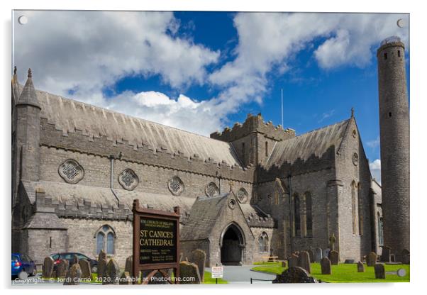 Cathedral of San Canice, Kilkenny, Ireland Acrylic by Jordi Carrio