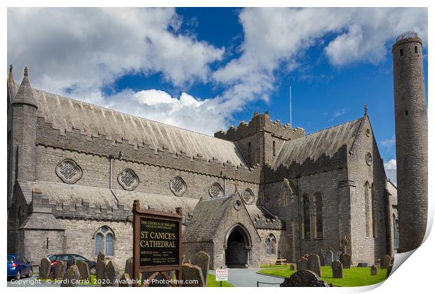 Cathedral of San Canice, Kilkenny, Ireland Print by Jordi Carrio