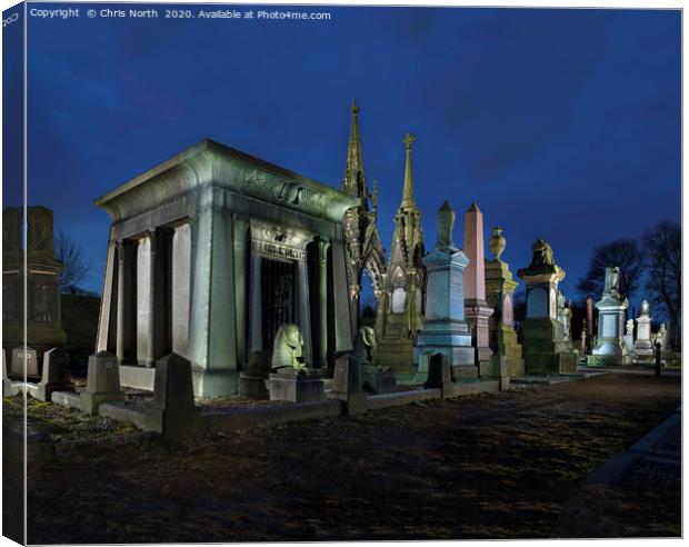 Undercliffe Cemetery, Bradford. Canvas Print by Chris North