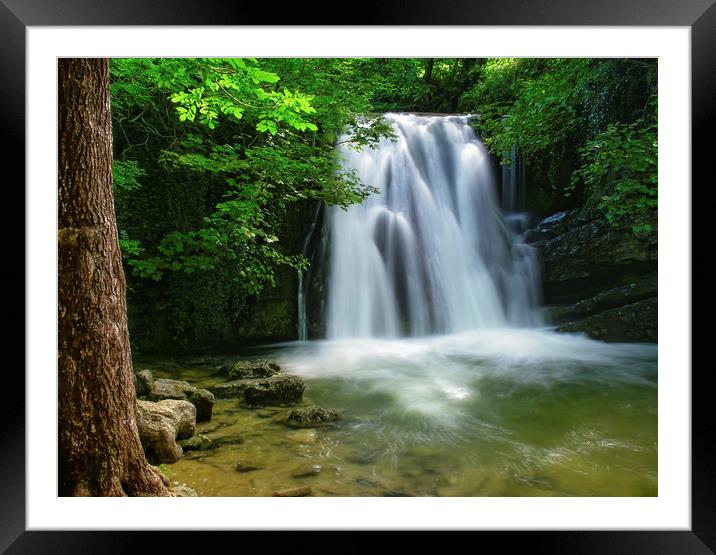 The Mesmerizing Beauty of Janets Foss Waterfall Framed Mounted Print by Jim Round