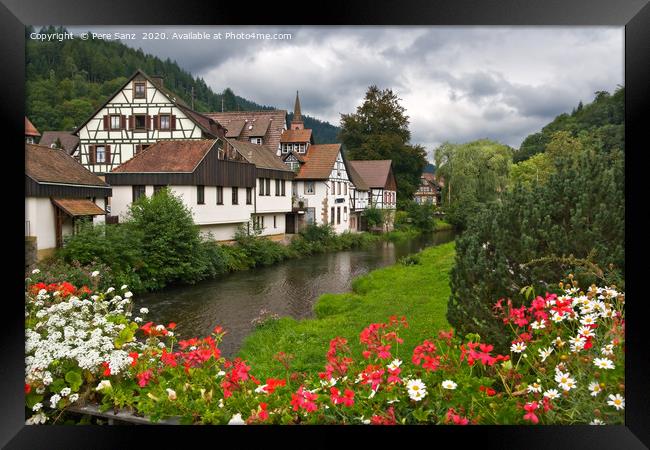 The village of schiltach in the Black Forest, Germ Framed Print by Pere Sanz