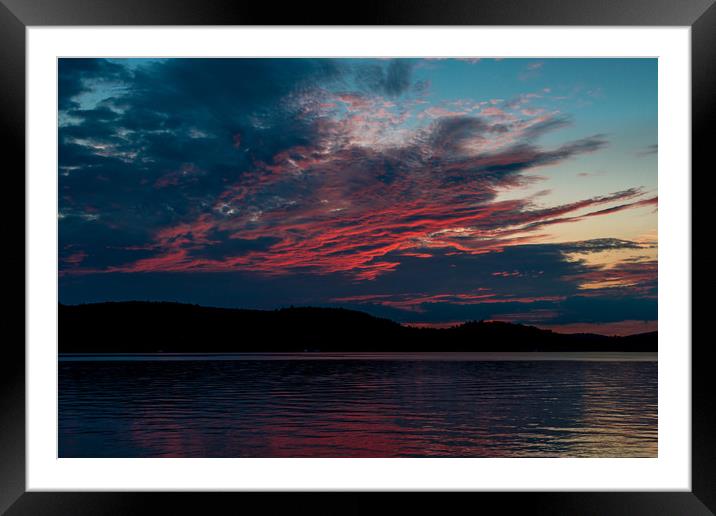 Sunset Over Trading Bay  Framed Mounted Print by Blok Photo 